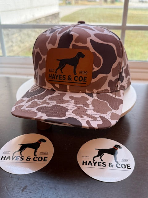 Retro Cream Camo - Zapped Blackhawk SnapBack with THE COE Logo